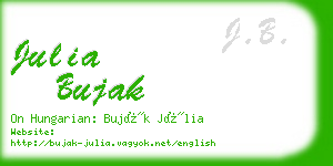 julia bujak business card